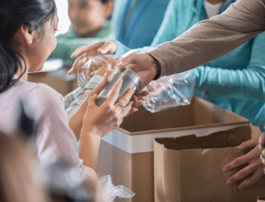 food bank contributions as part of gonnella community outreach