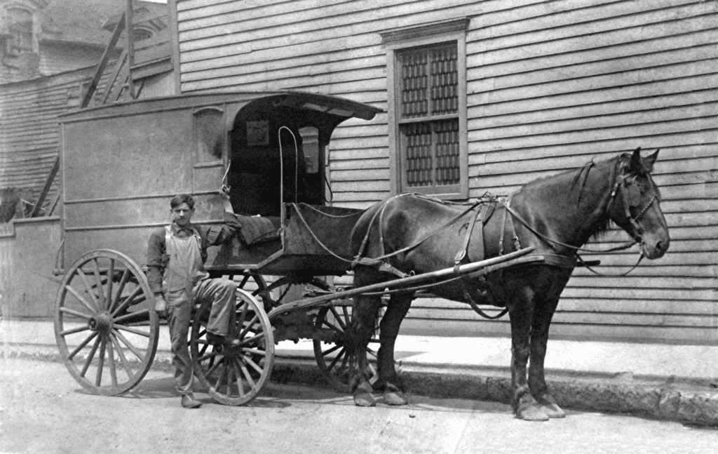 gonnella history - horse and buggy delivery cart